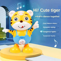 HKM-756755 Dancing Cartoon Tiger Rabbit Toy with Lights and Music for Interactive Learning