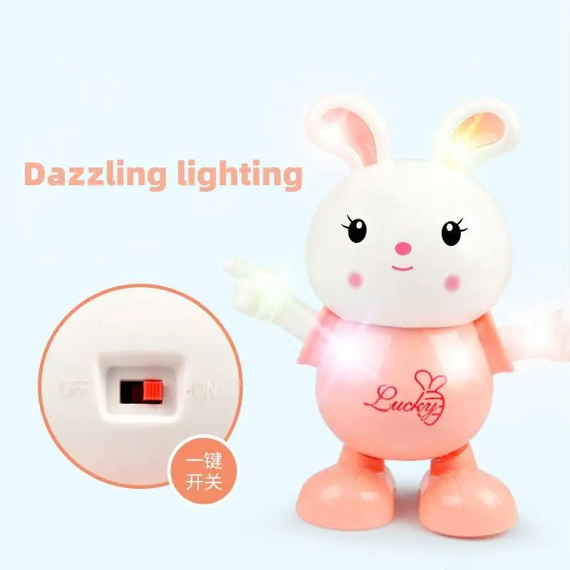 HKM-756755 Dancing Cartoon Tiger Rabbit Toy with Lights and Music for Interactive Learning