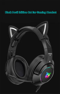 HKM-756819 Luminous Wired Headset with Microphone for Gaming and Multimedia