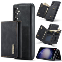 HKM-757011 Magnetic Split Wallet Leather Phone Case for Samsung – Shockproof, Drop-Resistant, and Bracket Functionality