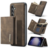 HKM-757011 Magnetic Split Wallet Leather Phone Case for Samsung – Shockproof, Drop-Resistant, and Bracket Functionality