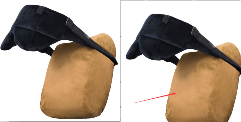 HKM-757075 Adjustable Soft Travel Eyeshade with Head Support for Comfortable Napping