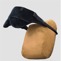 HKM-757075 Adjustable Soft Travel Eyeshade with Head Support for Comfortable Napping