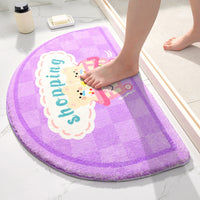 HKM-757139 Absorbent Nonslip Bathroom Entry Mat – Cartoon Design, Various Sizes Available