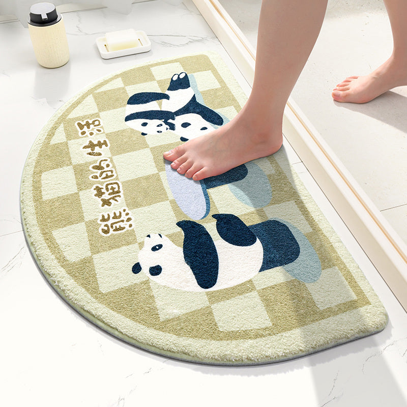 HKM-757139 Absorbent Nonslip Bathroom Entry Mat – Cartoon Design, Various Sizes Available