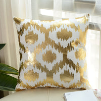 HKM-757203 Geometric Abstract Plush Pillow Case - Modern Minimalist Design, 45x45cm