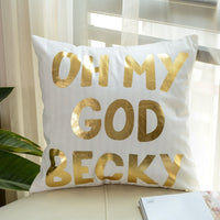 HKM-757203 Geometric Abstract Plush Pillow Case - Modern Minimalist Design, 45x45cm
