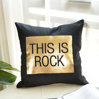 HKM-757203 Geometric Abstract Plush Pillow Case - Modern Minimalist Design, 45x45cm