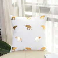 HKM-757203 Geometric Abstract Plush Pillow Case - Modern Minimalist Design, 45x45cm
