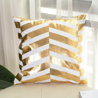 HKM-757203 Geometric Abstract Plush Pillow Case - Modern Minimalist Design, 45x45cm
