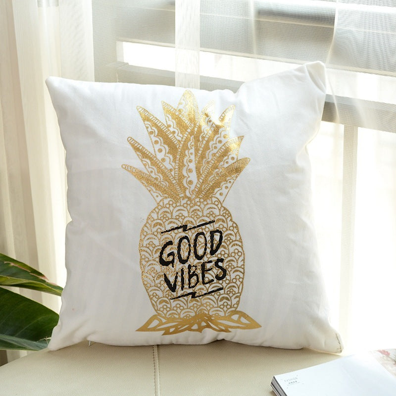 HKM-757203 Geometric Abstract Plush Pillow Case - Modern Minimalist Design, 45x45cm