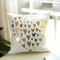 HKM-757203 Geometric Abstract Plush Pillow Case - Modern Minimalist Design, 45x45cm