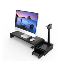 HKM-757267 Foldable Laptop Monitor Stand with USB Charging, Multi-Functional Design, Adjustable Height