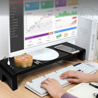 HKM-757267 Foldable Laptop Monitor Stand with USB Charging, Multi-Functional Design, Adjustable Height