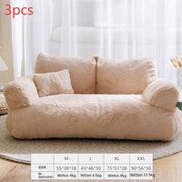 HKM-757459 Flannel Warm Large Cat Sofa Universal Pet Kennel