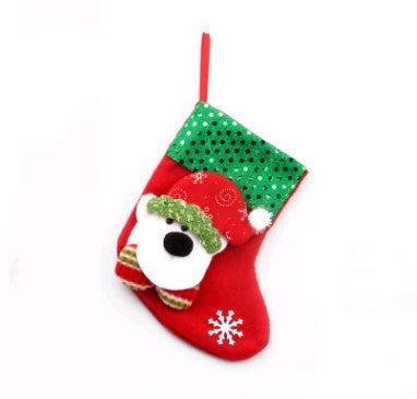HKM-757523 Christmas Themed Decorative Socks with Gift Bag - Various Styles and Sizes Available