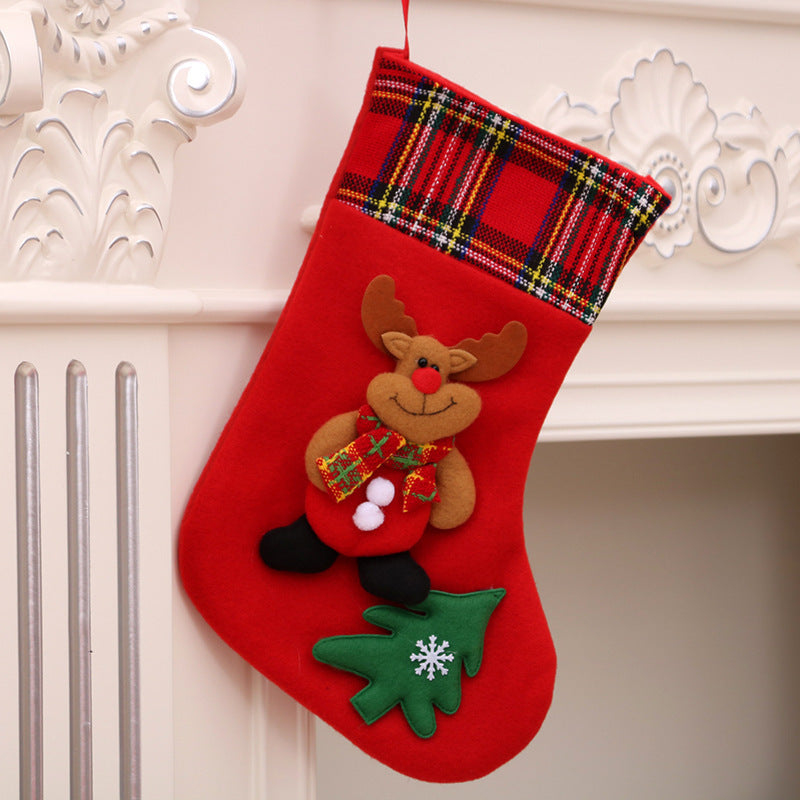 HKM-757523 Christmas Themed Decorative Socks with Gift Bag - Various Styles and Sizes Available