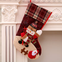 HKM-757523 Christmas Themed Decorative Socks with Gift Bag - Various Styles and Sizes Available