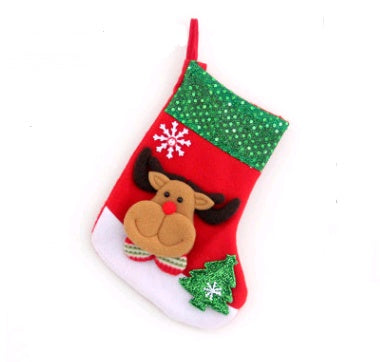HKM-757523 Christmas Themed Decorative Socks with Gift Bag - Various Styles and Sizes Available