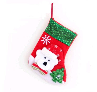 HKM-757523 Christmas Themed Decorative Socks with Gift Bag - Various Styles and Sizes Available