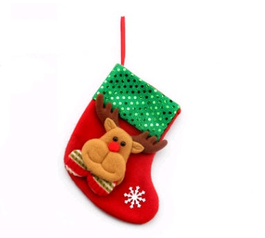 HKM-757523 Christmas Themed Decorative Socks with Gift Bag - Various Styles and Sizes Available