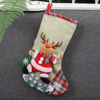 HKM-757523 Christmas Themed Decorative Socks with Gift Bag - Various Styles and Sizes Available