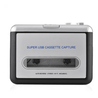 HKM-757651 USB Cassette Player and Converter for MP3 and WAV Recording with Headphone Output