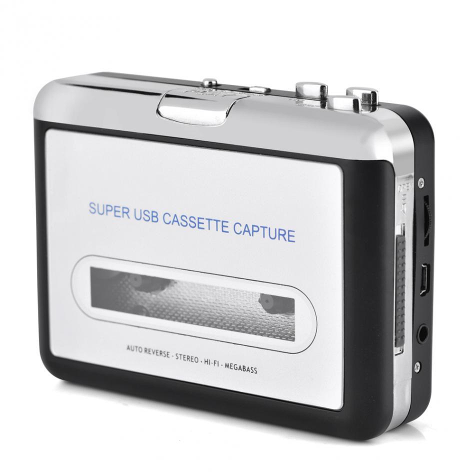 HKM-757651 USB Cassette Player and Converter for MP3 and WAV Recording with Headphone Output
