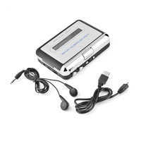 HKM-757651 USB Cassette Player and Converter for MP3 and WAV Recording with Headphone Output