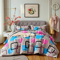 HKM-757907 Twin Duvet Cover Set with Pillowcase - 2-Piece Stylish Bedding Ensemble for Comfortable Sleep