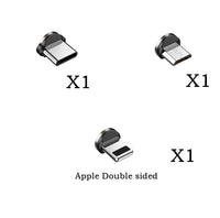 HKM-757971 Magnetic Charging Cable with Three Magnetic Heads for Universal Compatibility