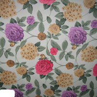 HKM-757971 Peach Skin Polyester Printed Fabric Tablecloth - Botanical Pattern for Home Textiles
