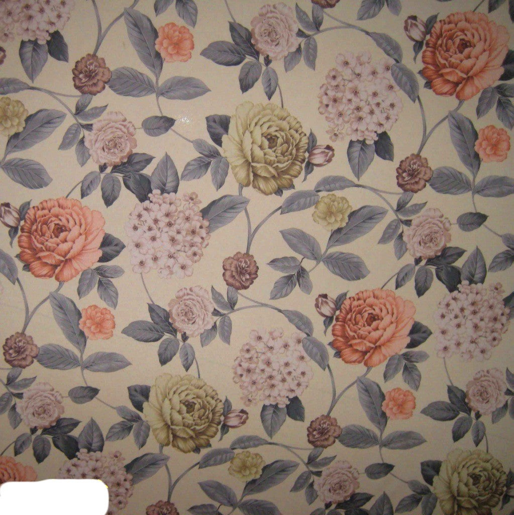 HKM-757971 Peach Skin Polyester Printed Fabric Tablecloth - Botanical Pattern for Home Textiles