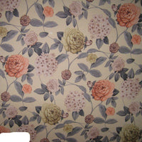 HKM-757971 Peach Skin Polyester Printed Fabric Tablecloth - Botanical Pattern for Home Textiles
