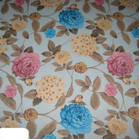 HKM-757971 Peach Skin Polyester Printed Fabric Tablecloth - Botanical Pattern for Home Textiles