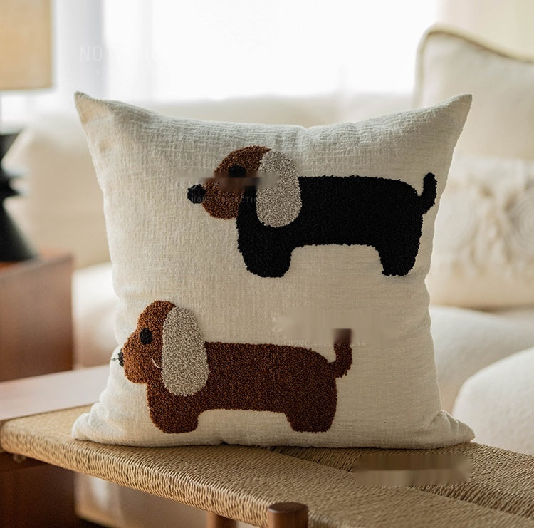 HKM-758035 Korean Style Soft Square Pillow with PP Cotton Filling for Living Room Decor