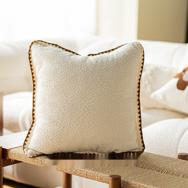 HKM-758035 Korean Style Soft Square Pillow with PP Cotton Filling for Living Room Decor