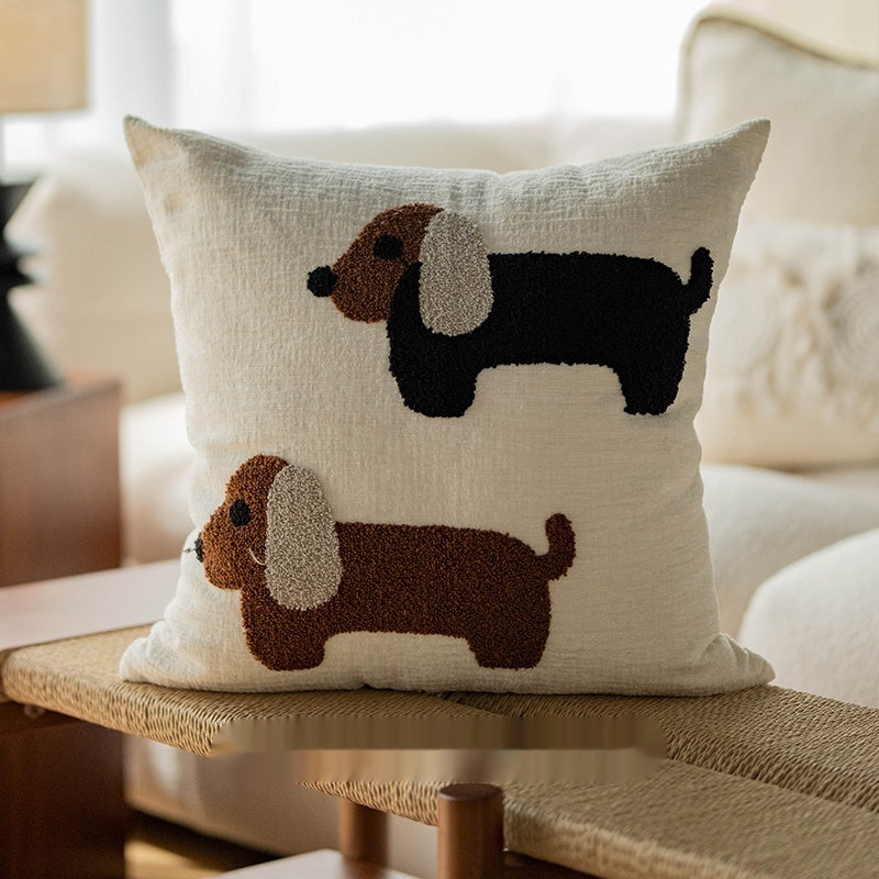 HKM-758035 Korean Style Soft Square Pillow with PP Cotton Filling for Living Room Decor