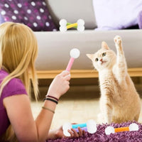 HKM-758099 Soft Plush Catnip Kicker Toys Set - Interactive Plush Kick Sticks for Cats and Kittens