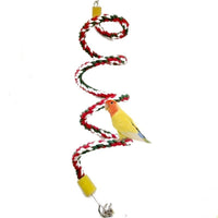 HKM-758163 Bird and Hamster Climbing Ladder Set with Swing, Sling Ring, and Climbing Rope
