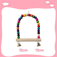 HKM-758163 Bird and Hamster Climbing Ladder Set with Swing, Sling Ring, and Climbing Rope