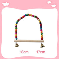 HKM-758163 Bird and Hamster Climbing Ladder Set with Swing, Sling Ring, and Climbing Rope