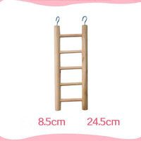 HKM-758163 Bird and Hamster Climbing Ladder Set with Swing, Sling Ring, and Climbing Rope