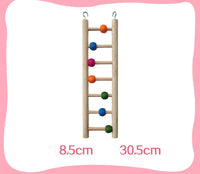 HKM-758163 Bird and Hamster Climbing Ladder Set with Swing, Sling Ring, and Climbing Rope