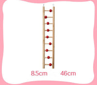 HKM-758163 Bird and Hamster Climbing Ladder Set with Swing, Sling Ring, and Climbing Rope