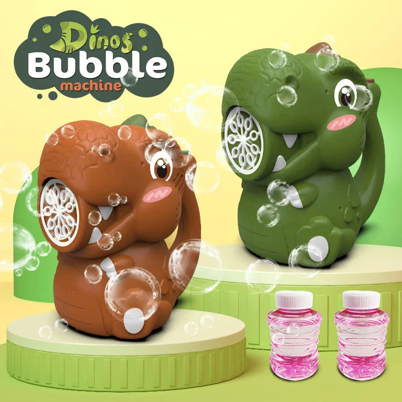 KTX-758163 Electric Dinosaur Bubble Blower - Fun Outdoor Toy for Kids 5 Years & Up
