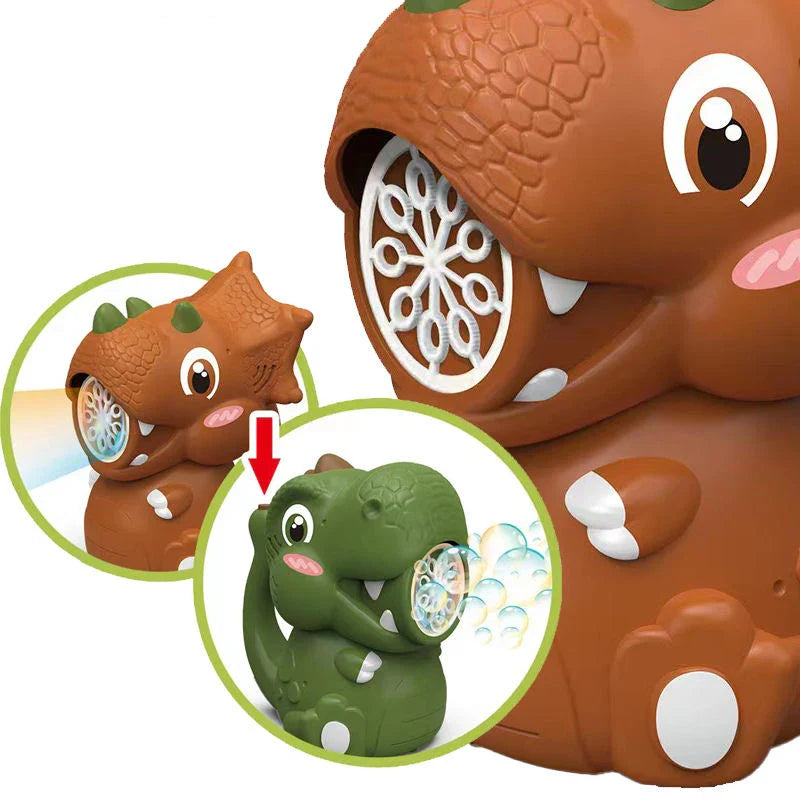 KTX-758163 Electric Dinosaur Bubble Blower - Fun Outdoor Toy for Kids 5 Years & Up