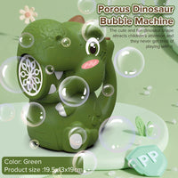 HKM-758163 Electric Dinosaur Bubble Blower - Fun Outdoor Toy for Kids 5 Years & Up