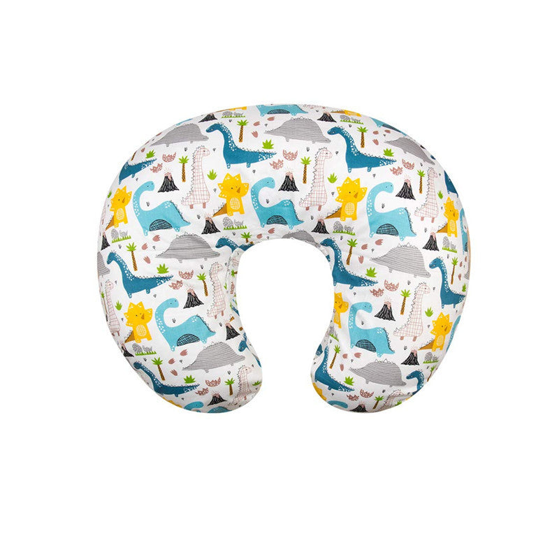 HKM-758227 U-Shaped Baby Feeding Pillow with Detachable Cover in Fun Prints and Colors