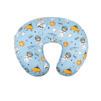 HKM-758227 U-Shaped Baby Feeding Pillow with Detachable Cover in Fun Prints and Colors